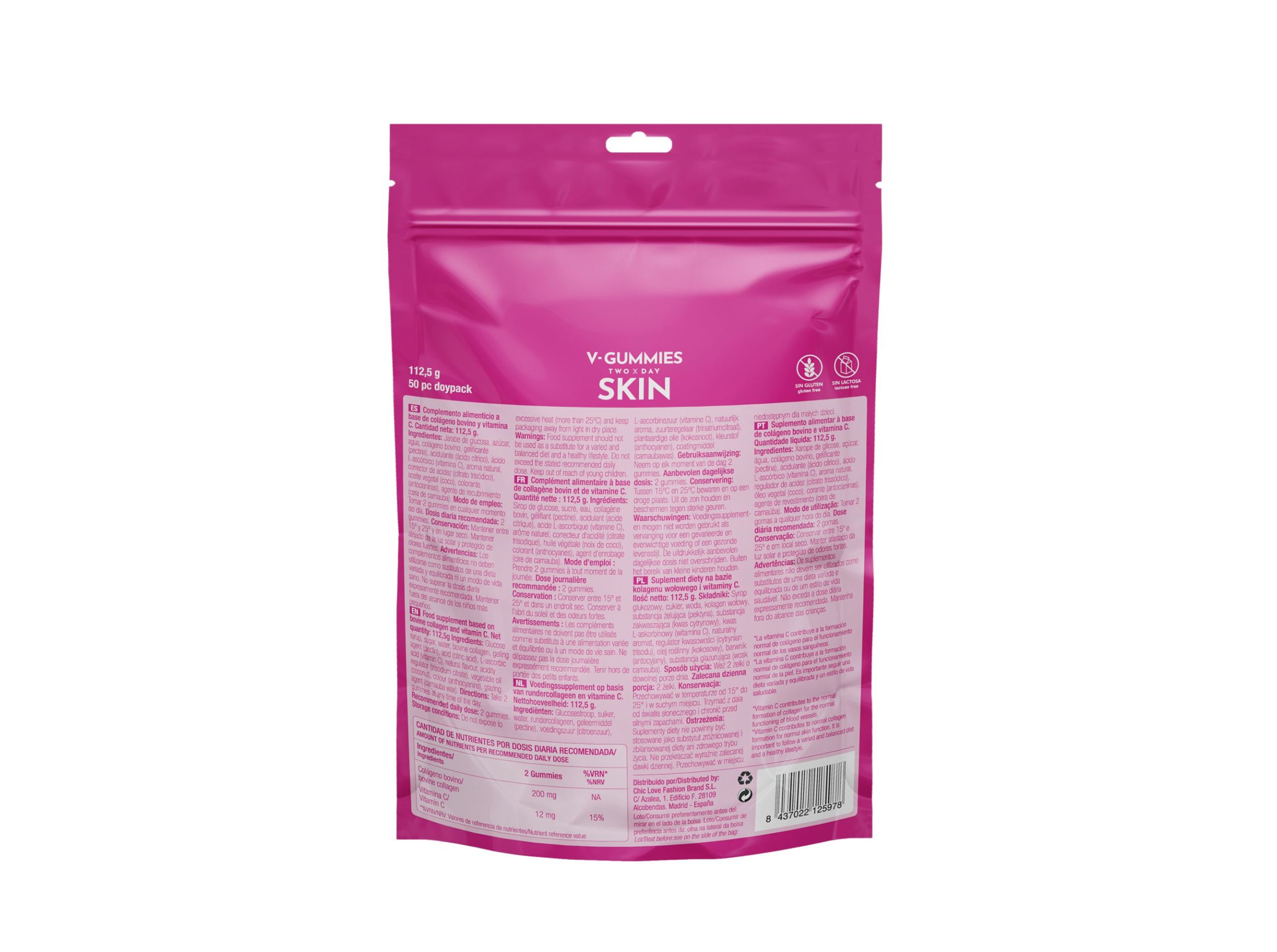 GOMAS COM COLAGÉNIO V-GUMMIES SKIN