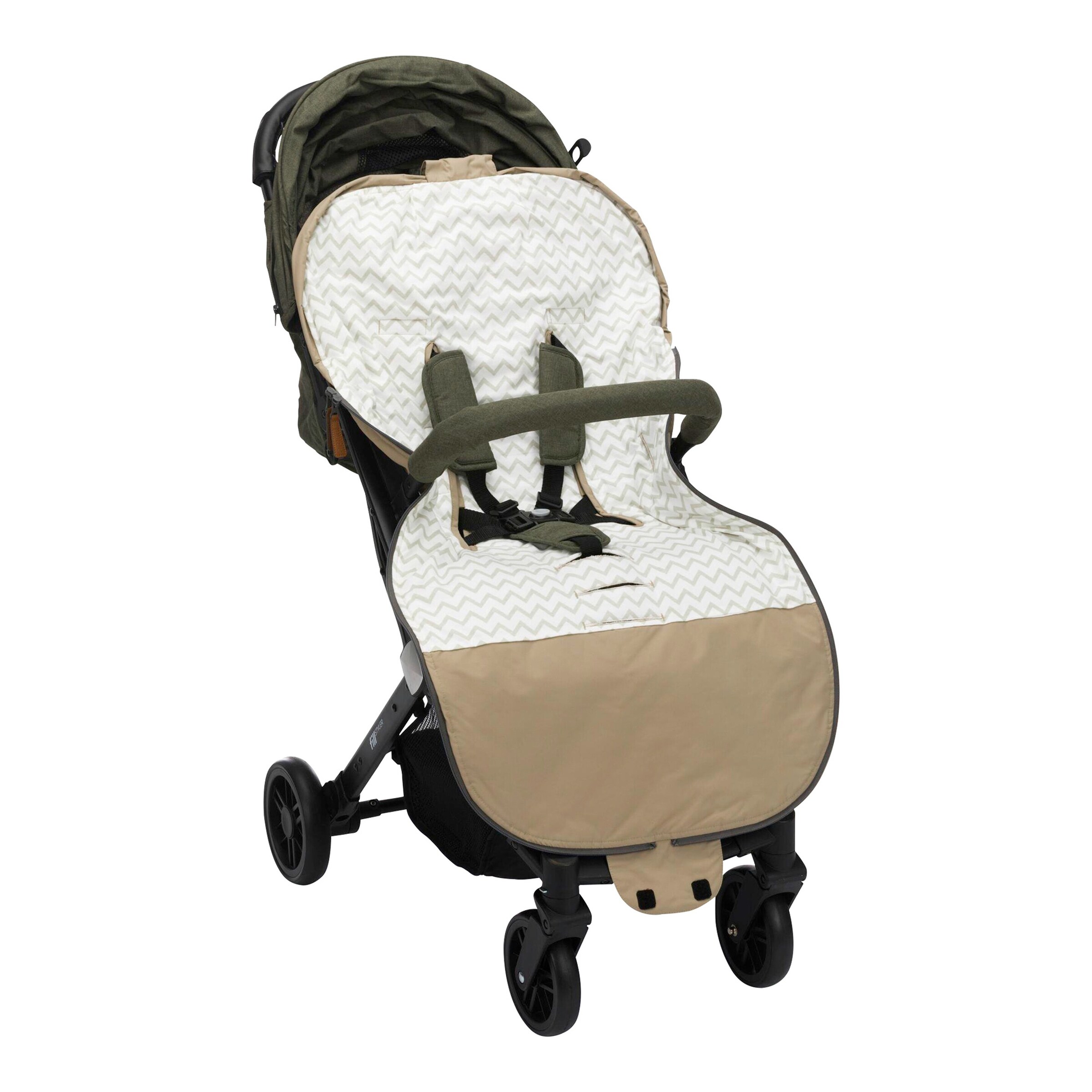 Fillikid Sommerfußsack Light Big für Kinderwagen, Buggy taupe