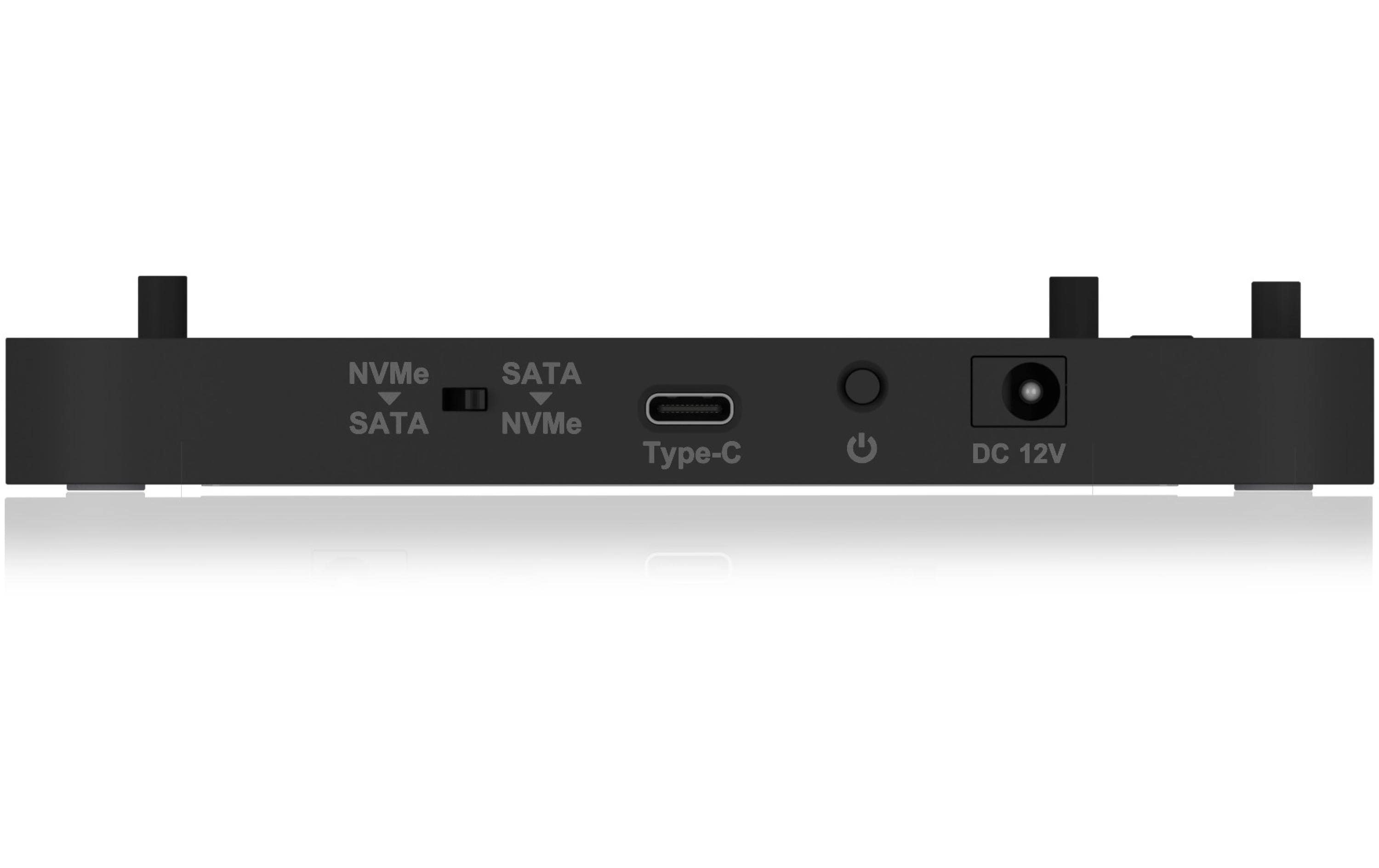 Docking- und Klonstation IB-2915MSCL-C31Klon- und Dockingstation für M.2 NVME und SATA 2.5''/3.5'' SSD/HDD
