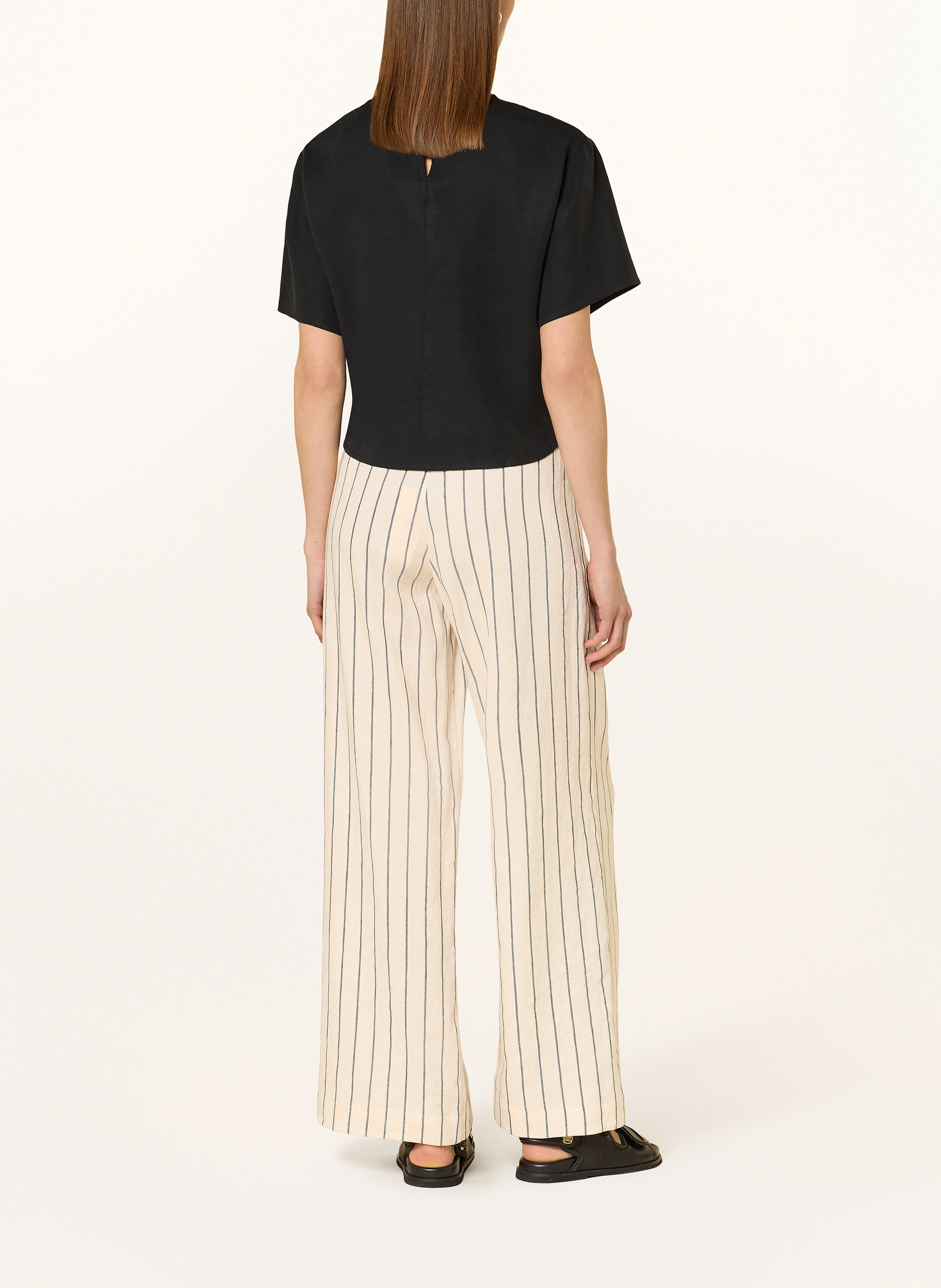 LANIUS Marlenehose mit Leinen