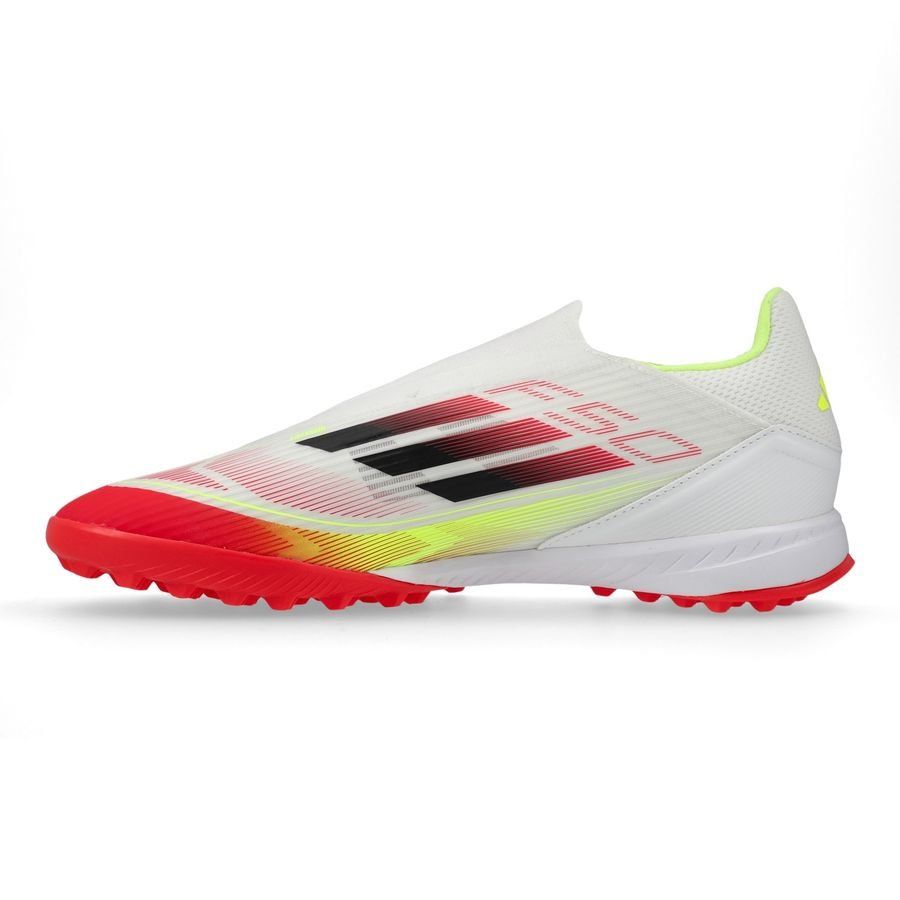 adidas F50 League Laceless TF Pure Victory - Blanc/Noir/Jaune