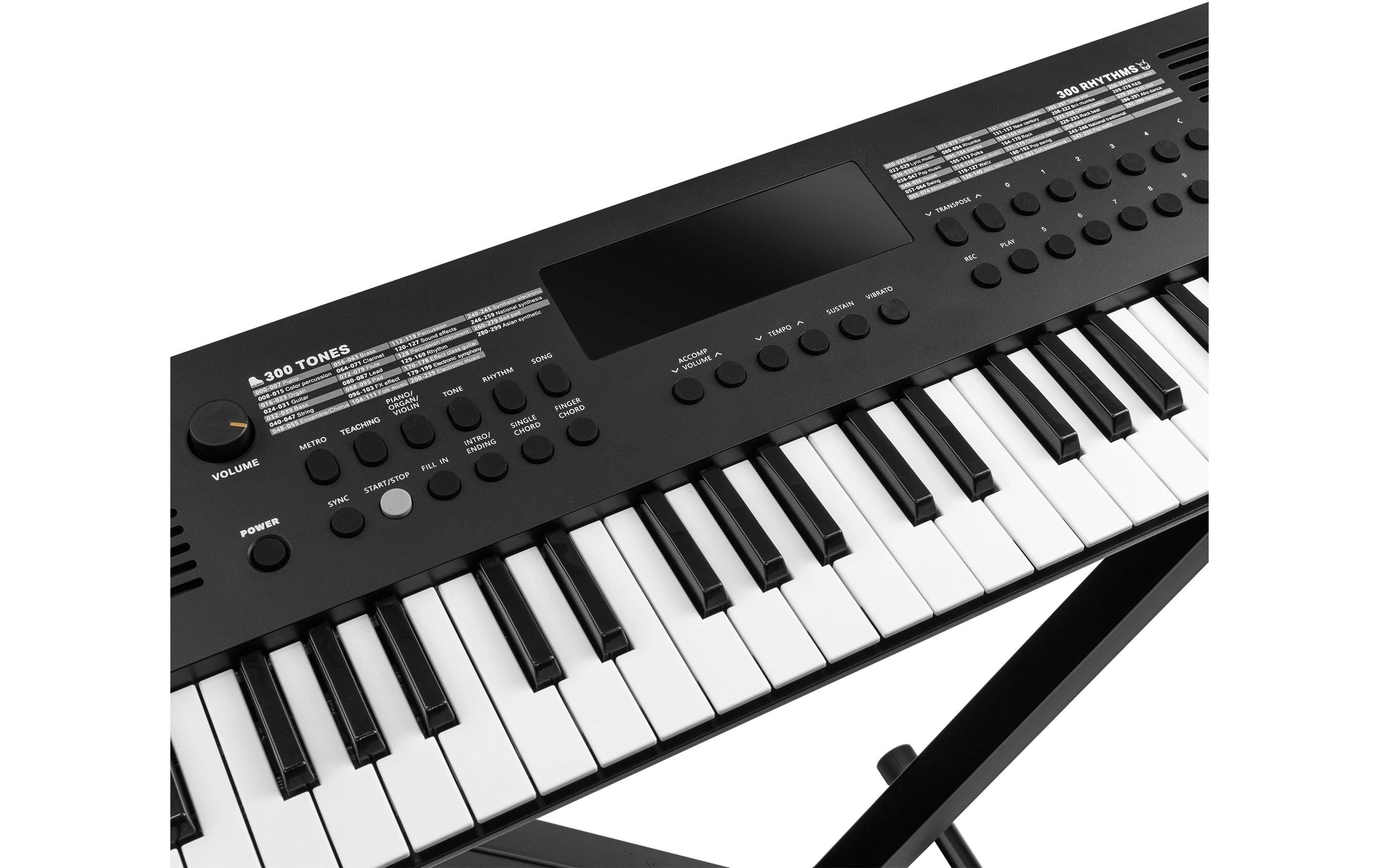 Keyboard Rhapsody4949-Tasten-Elektronik-Keyboard mit Duo-Lautsprechersystem