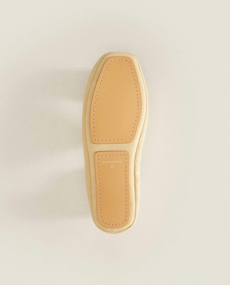 Pantufas de algodão babouche