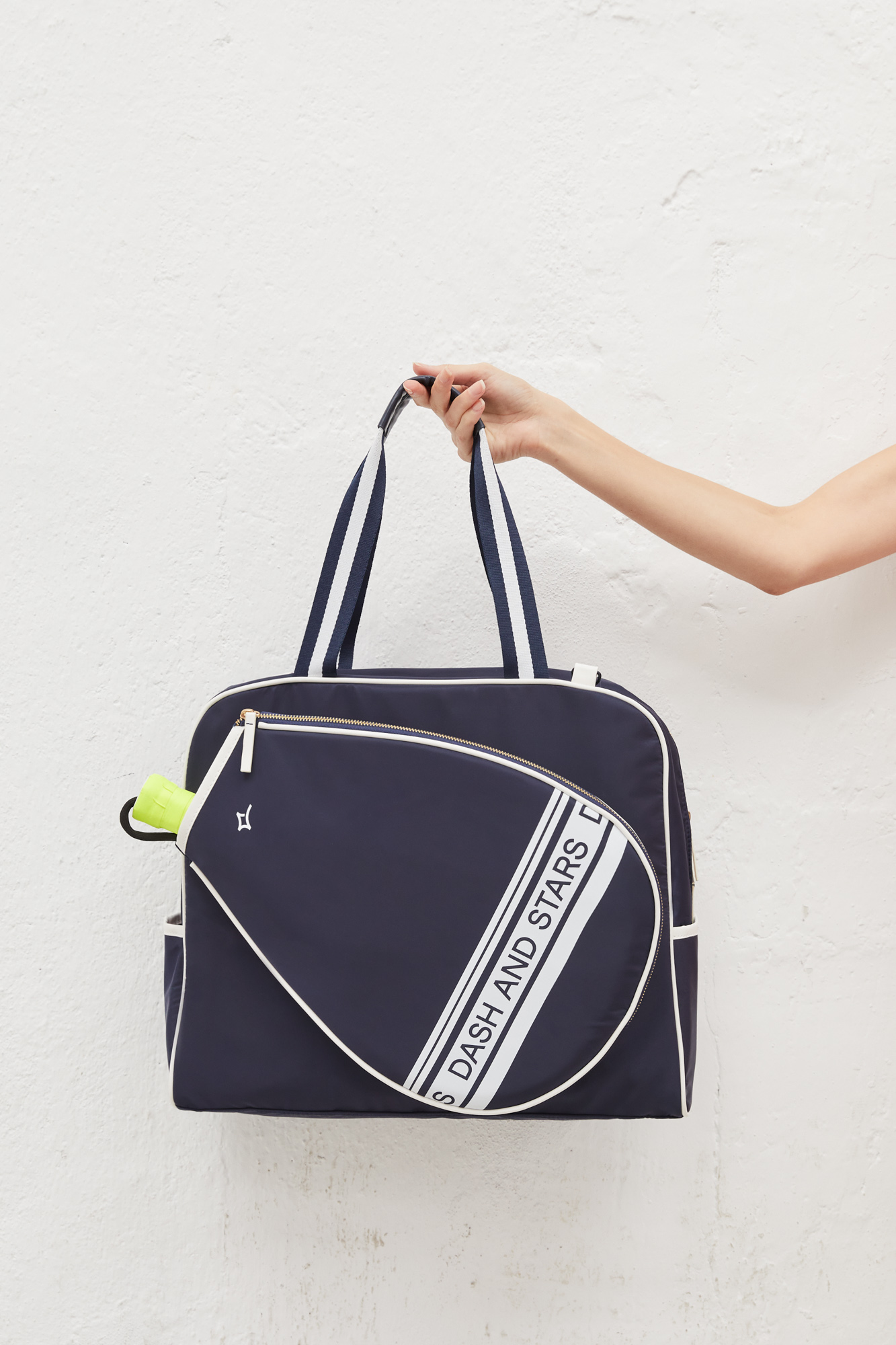Bolsa de remo em couro sintético azul marinho