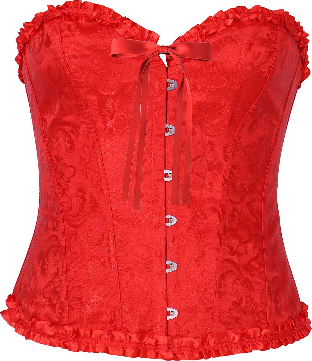Rood Corset Dames Kant
