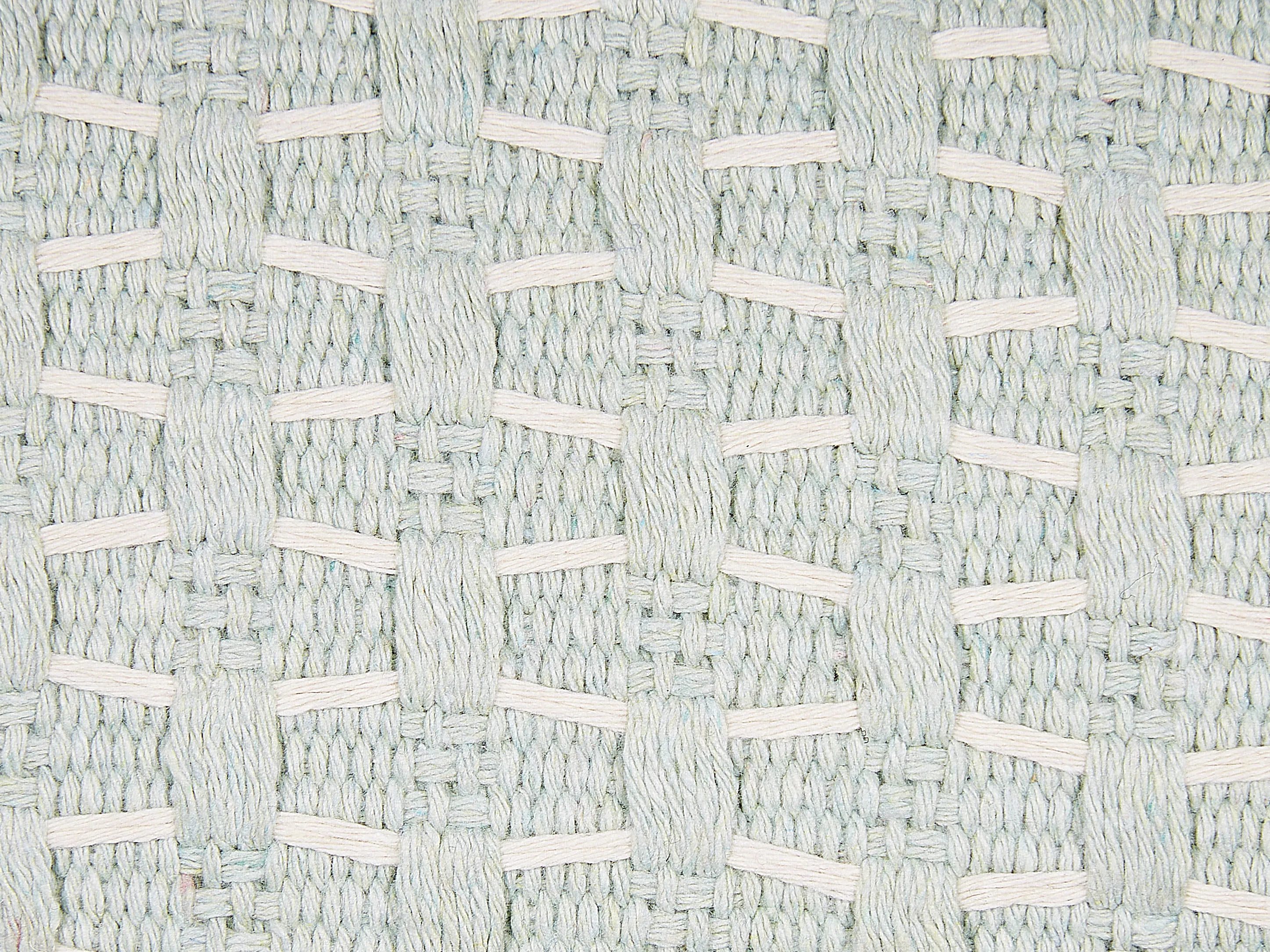 Set van 2 sierkussens HAKONE 45 x 25 cm Mintgroen geometrisch patroon