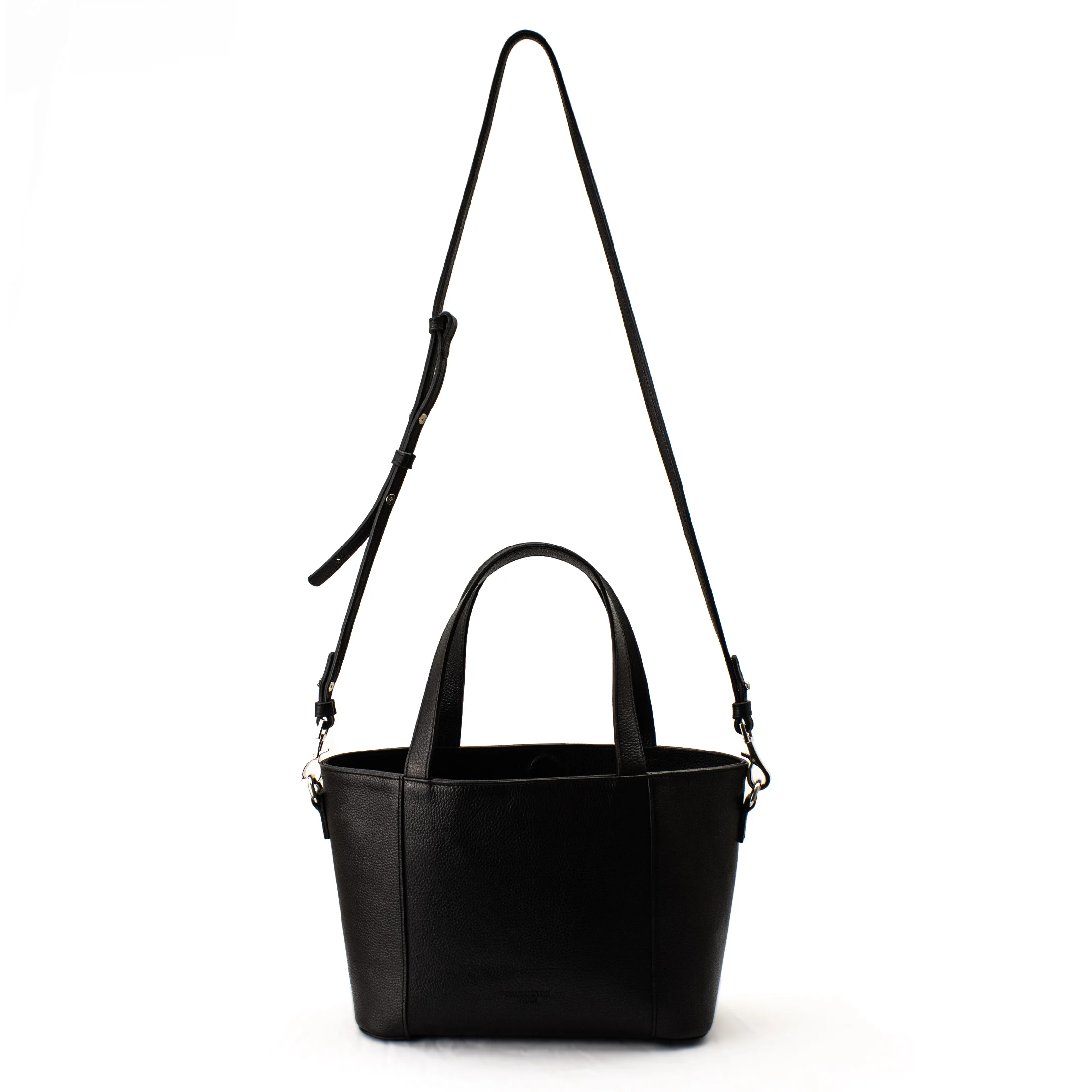 SUZANNE - Sac cabas en cuir grainé | Noir