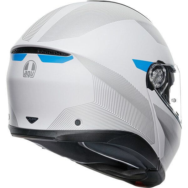 AGV - Casque Tourmodular Frequency Gris Clair / Bleu