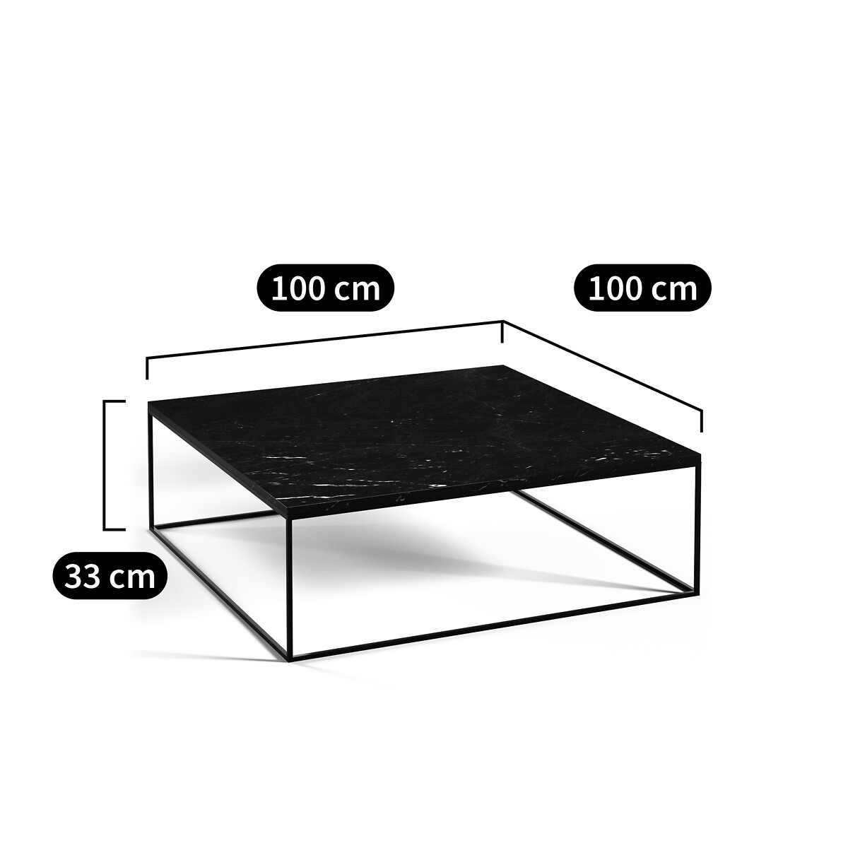 AM.PM<br>Mesa de centro em mármore âmbar, Mahaut