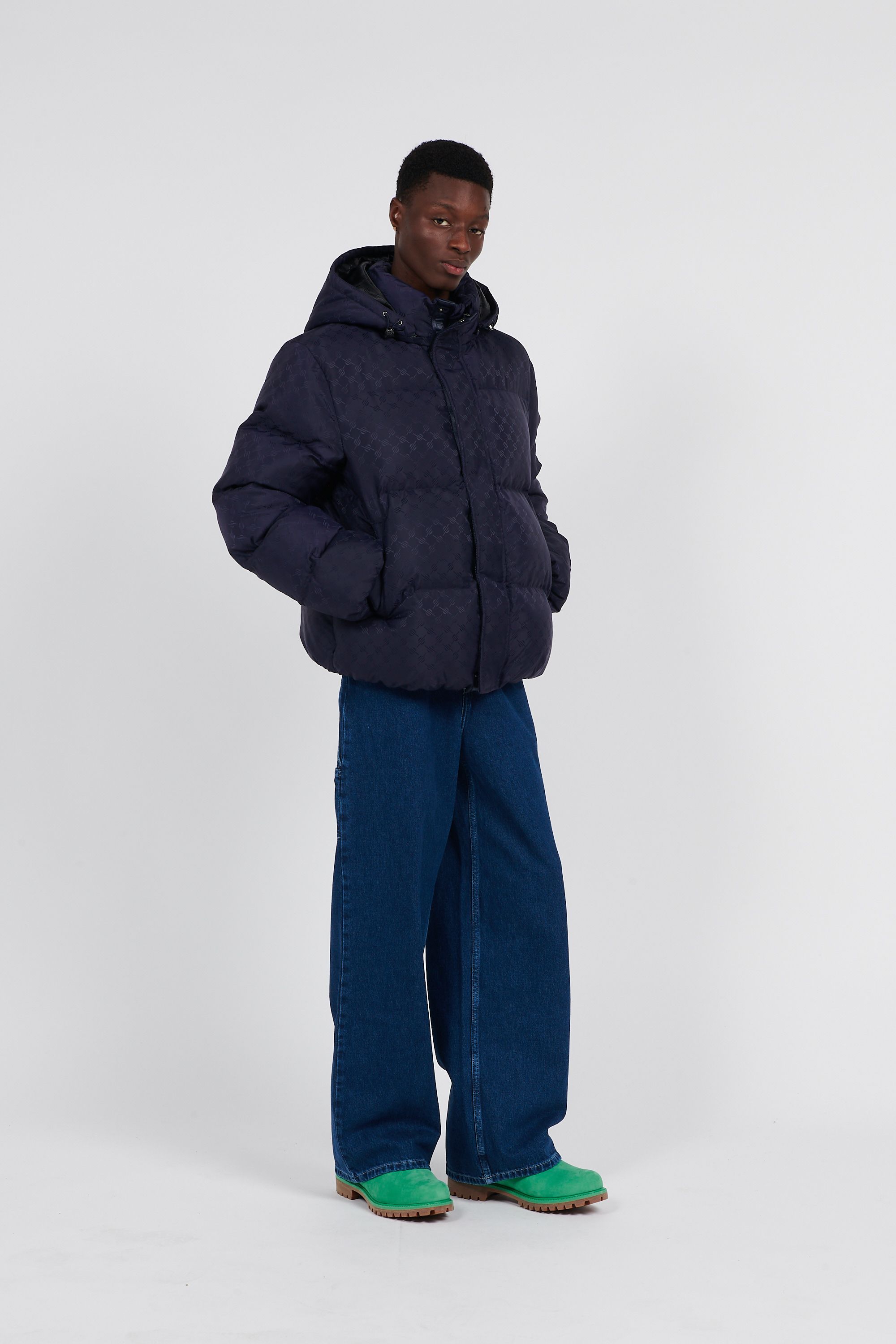 Daily Paper Doudoune ravan puffer jacket Bleu