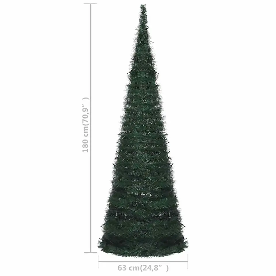 vidaXL - Pop-up Kerstboom - 180 x 63 cm