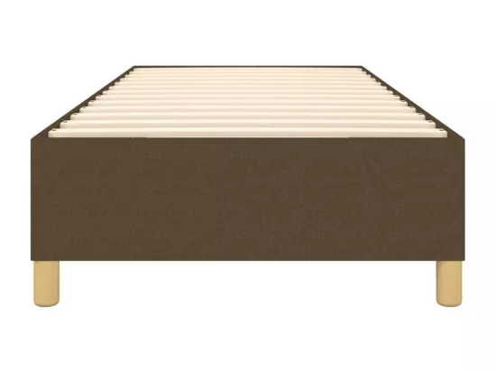 Sommier à lattes de lit Marron foncé 100x200 cm Tissu
