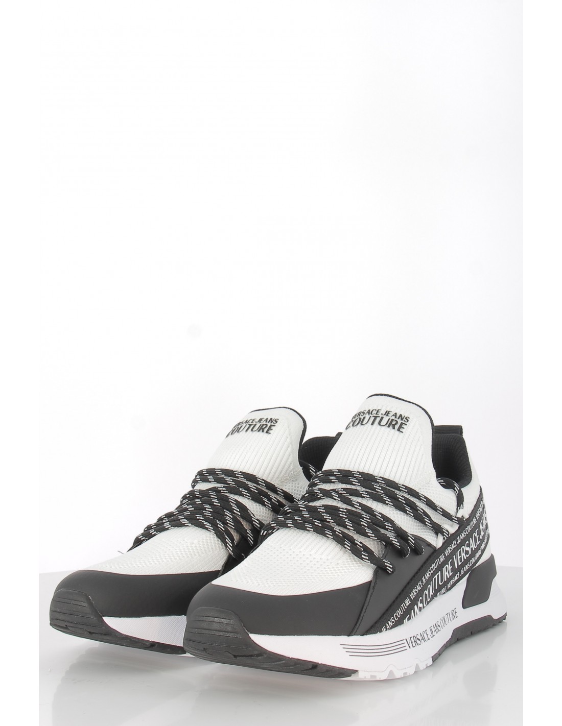 versace Baskets de ville homme dynamic noir/blanc