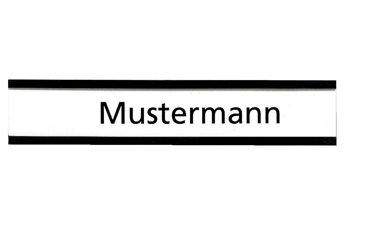 Magnetschild 75 x 20 mm, Braun, 10 StückFenstermagnet und Lagerschild