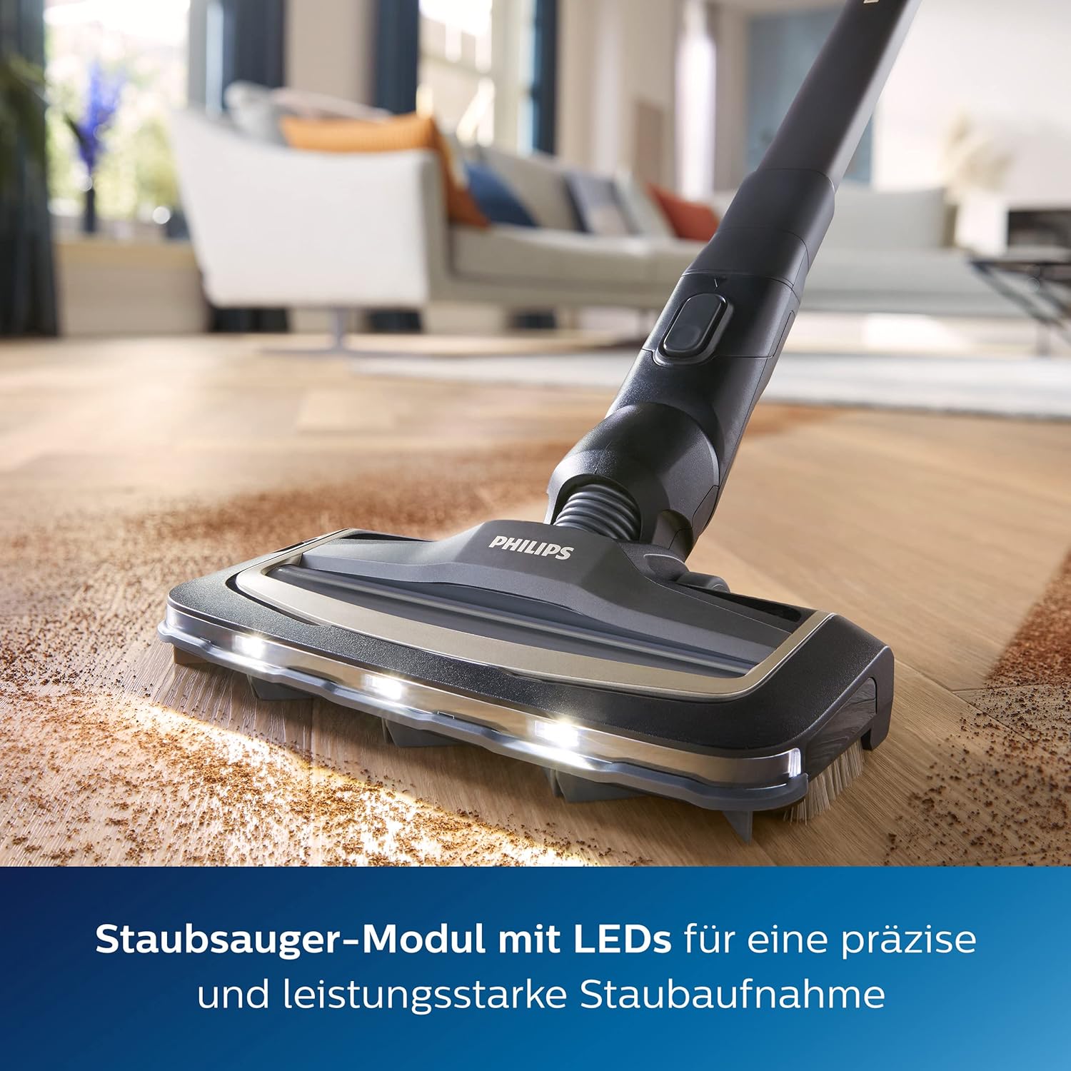 Philips 9000 Series AquaTrio Schnurloser Nass & Trockensauger - Staubsaugen und schnelles Bodenwischer, entfernt Staub, Schmutz und Flecken in einem Zug, bis zu 45 Minuten Betriebszeit* (XW9383/01)