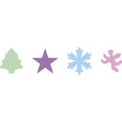 Kit de mini-perforateurs 'motifs de Noel', assorti