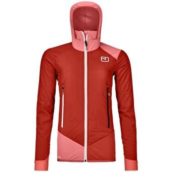 Ortovox Swisswool Col Becchei Hybrid Softshelljacke Sunset Orange Damen