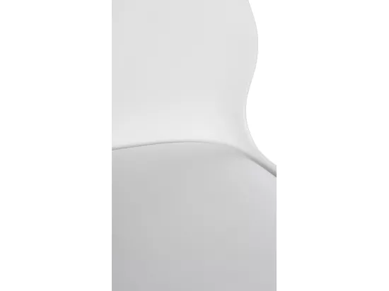 Lot de 2 Tabouret de bar - Plastique - Blanc - Gilbert