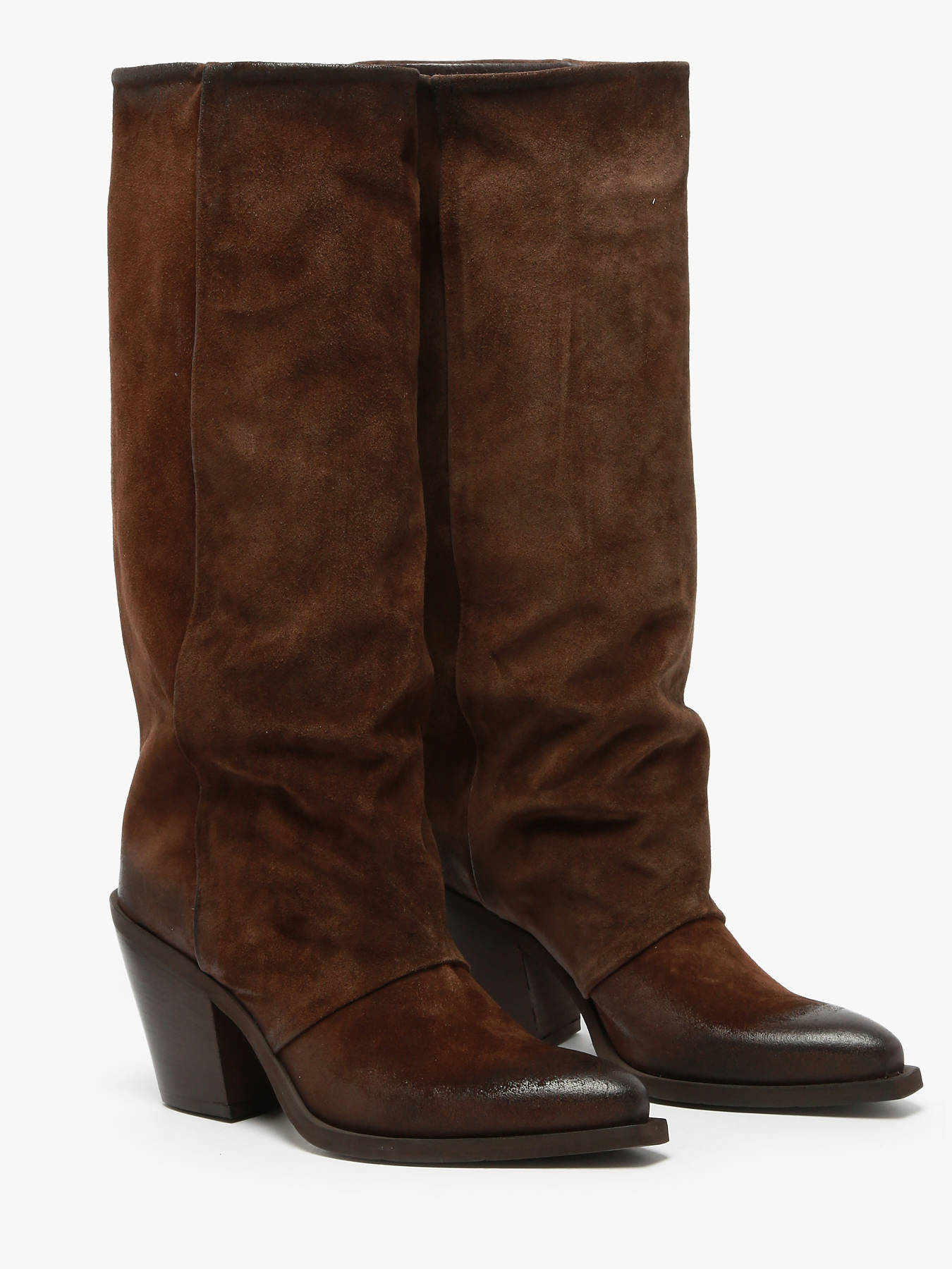 Bottes  talon Stivali Tubo en cuir METISSE