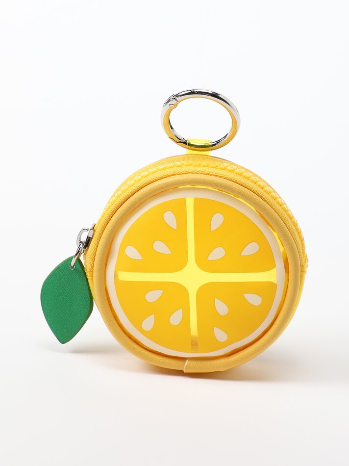 Porta-moedas em formato de limão - Amarelo