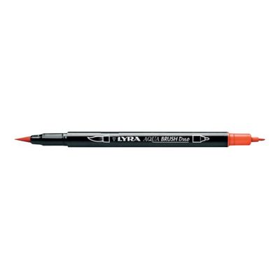 Lyra Aqua Brush Duo - Feutre pinceau double pointe - vermillon