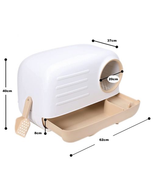 Petlux Retro Kattenbak 60x36x42 cm - Kattentoilet