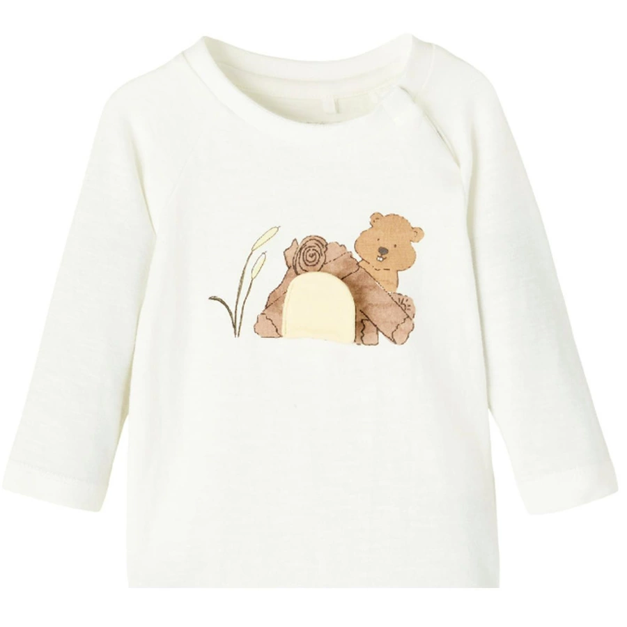 name it Langarmshirt Nbmditlev White Alyssum