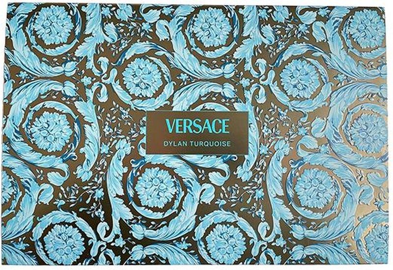 Versace Femme Dylan Turquoise Gift Set EDT + SG + BG + small Beauty Case