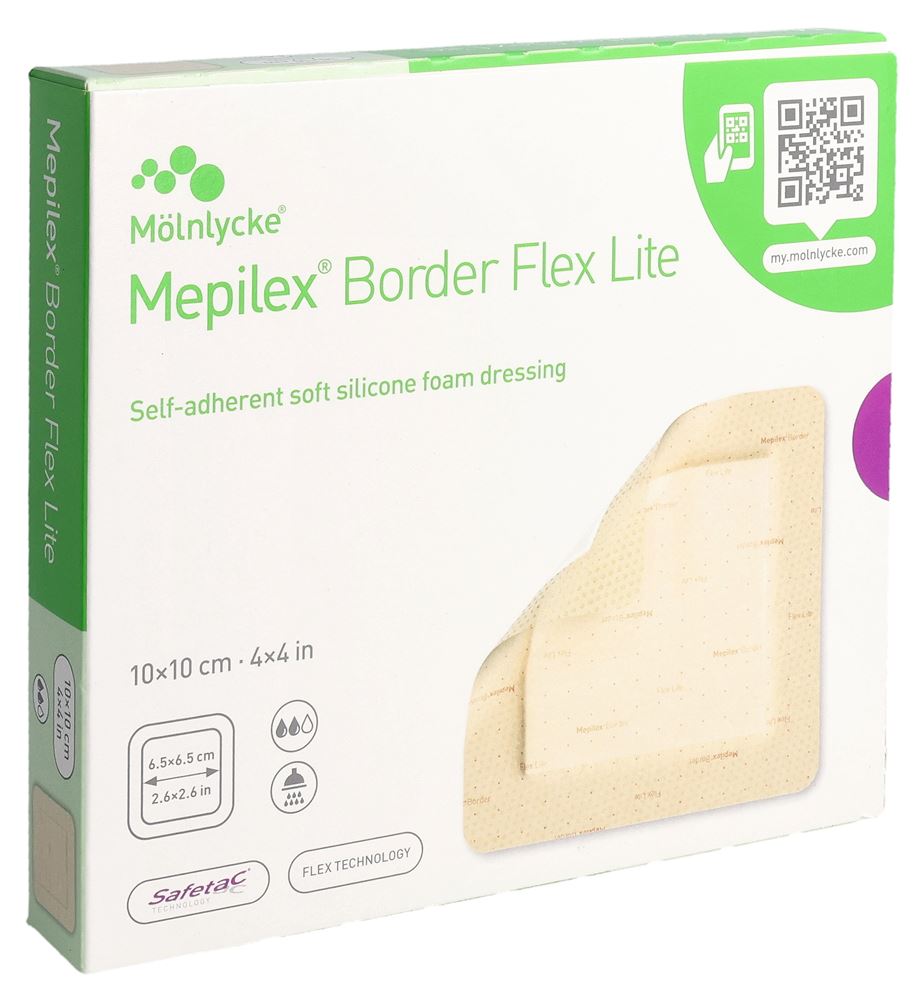MEPILEX Border Flex Lite<br>5 Stück, 10x10cm