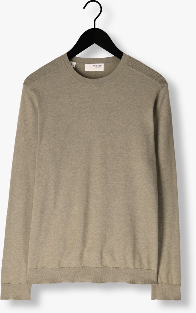 SELECTED HOMME groene selected homme trui slhberg crew neck noos