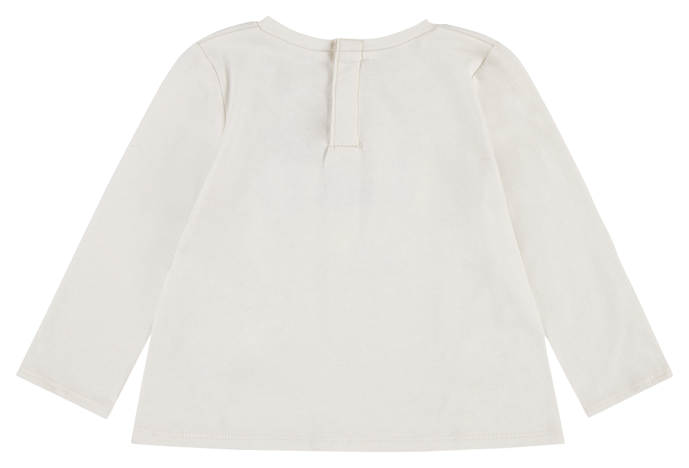 Tee-shirt col rond en coton sérigraphié | Blanc