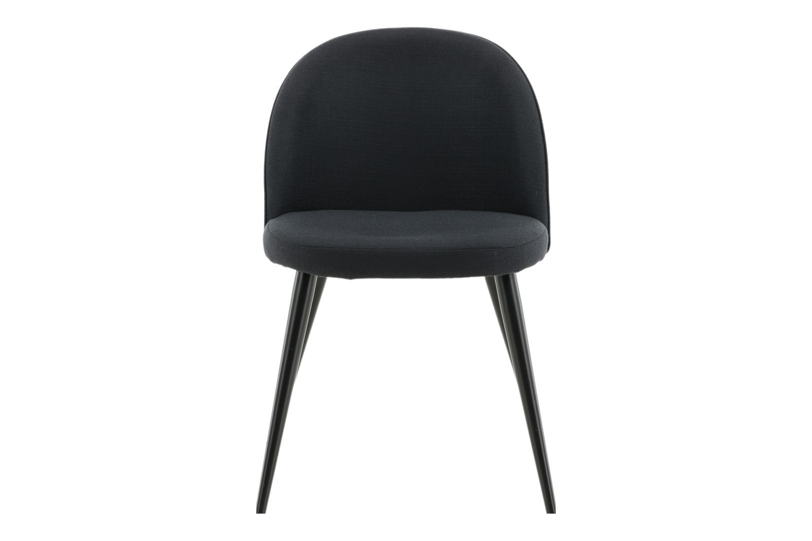 Velvet spisestol. Sett av 2 Sett av 2. Sort tekstil med sortlakkerte ben.