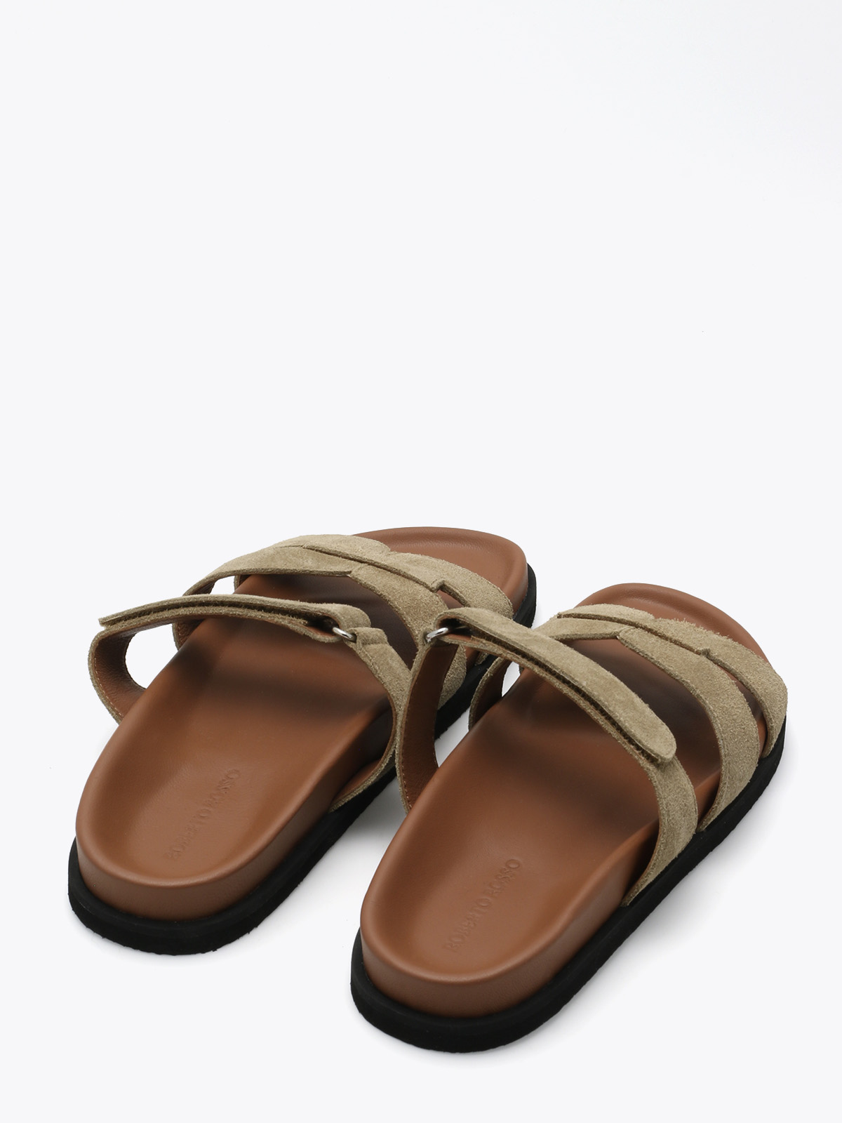 Tropea Sandal Suede Tan - Trapes Sko