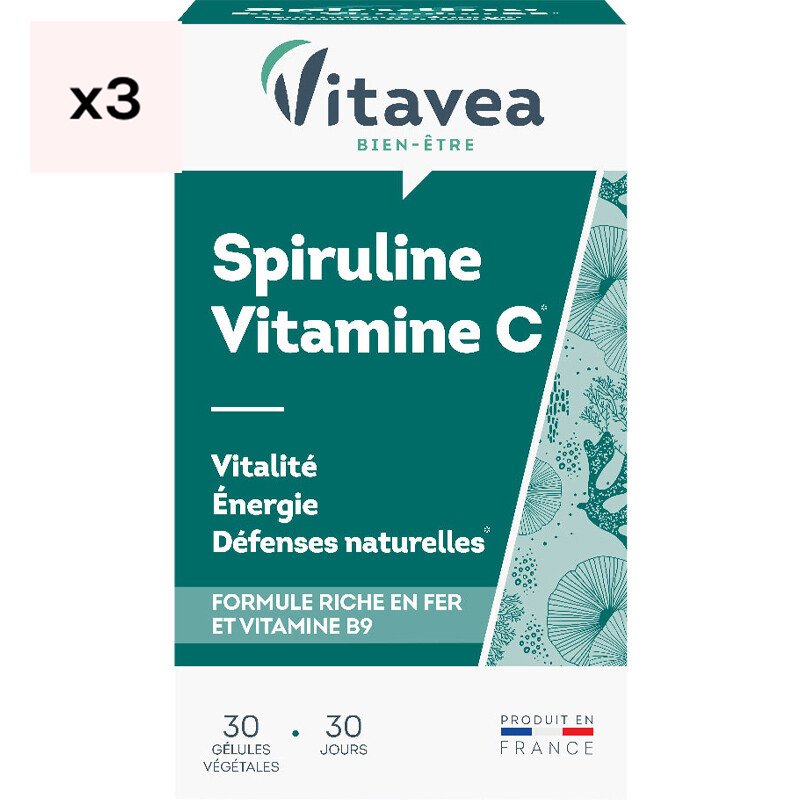 Cure spiruline & vitamine C - 3 mois