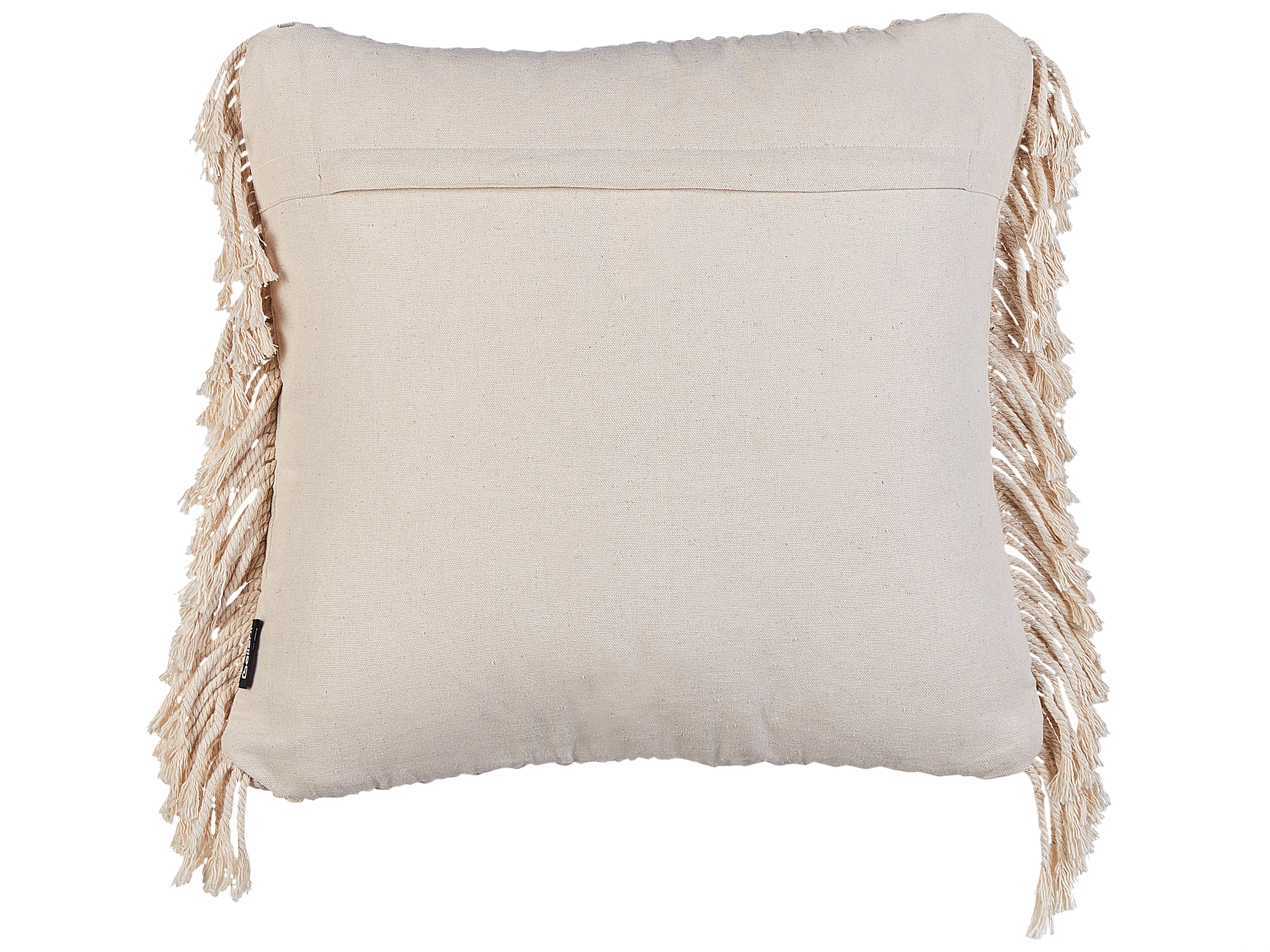 Set van 2 sierkussens BESHAM Katoen 45 x 45 cm Lichtbeige geometrisch patroon