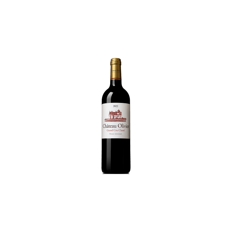 Château OLIVIER Rouge 2022 - Pessac-Léognan Rouge - Cru Classé - par Carton de 6 bouteilles 75 cl