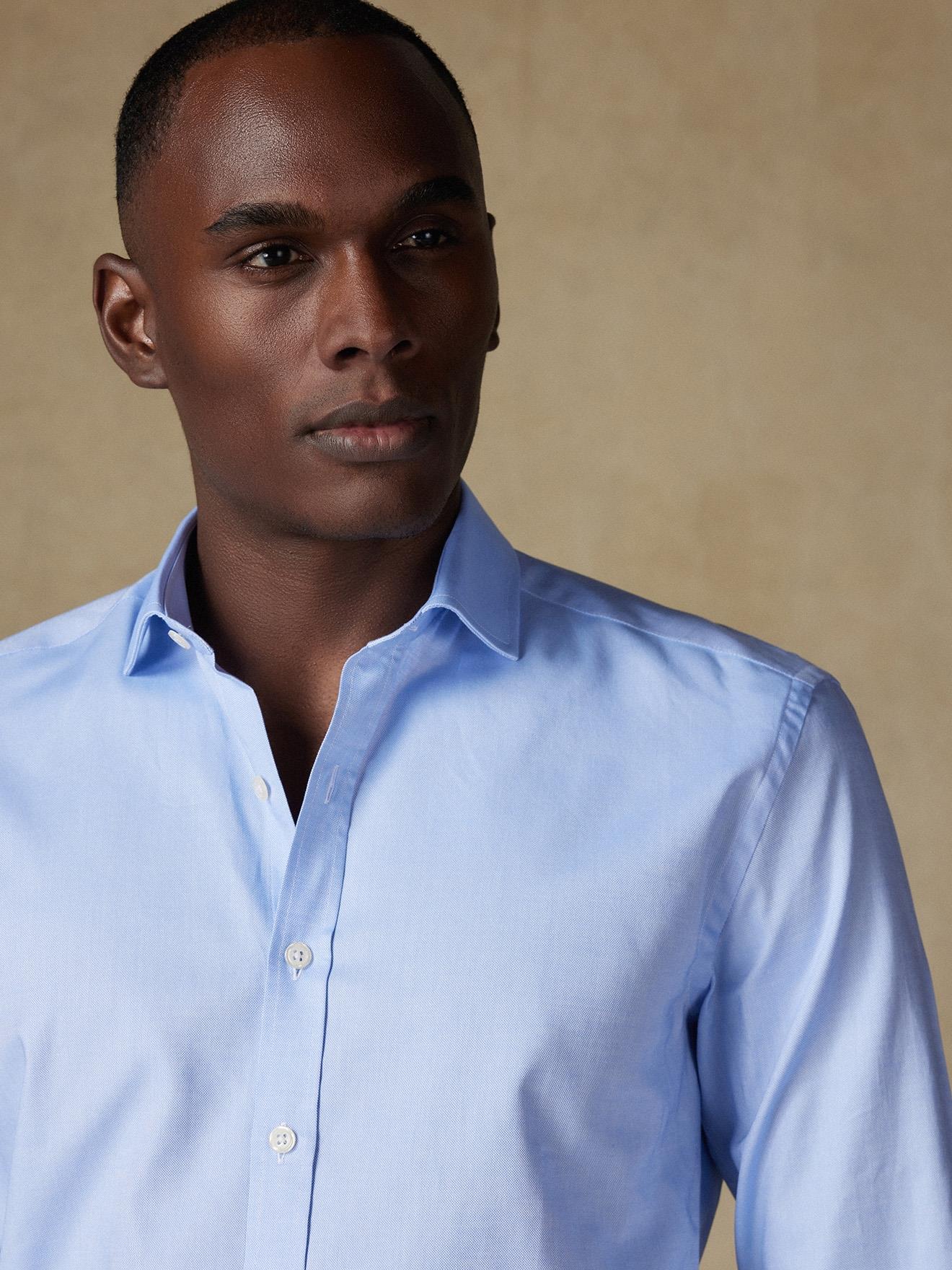 Chemise en oxford ciel