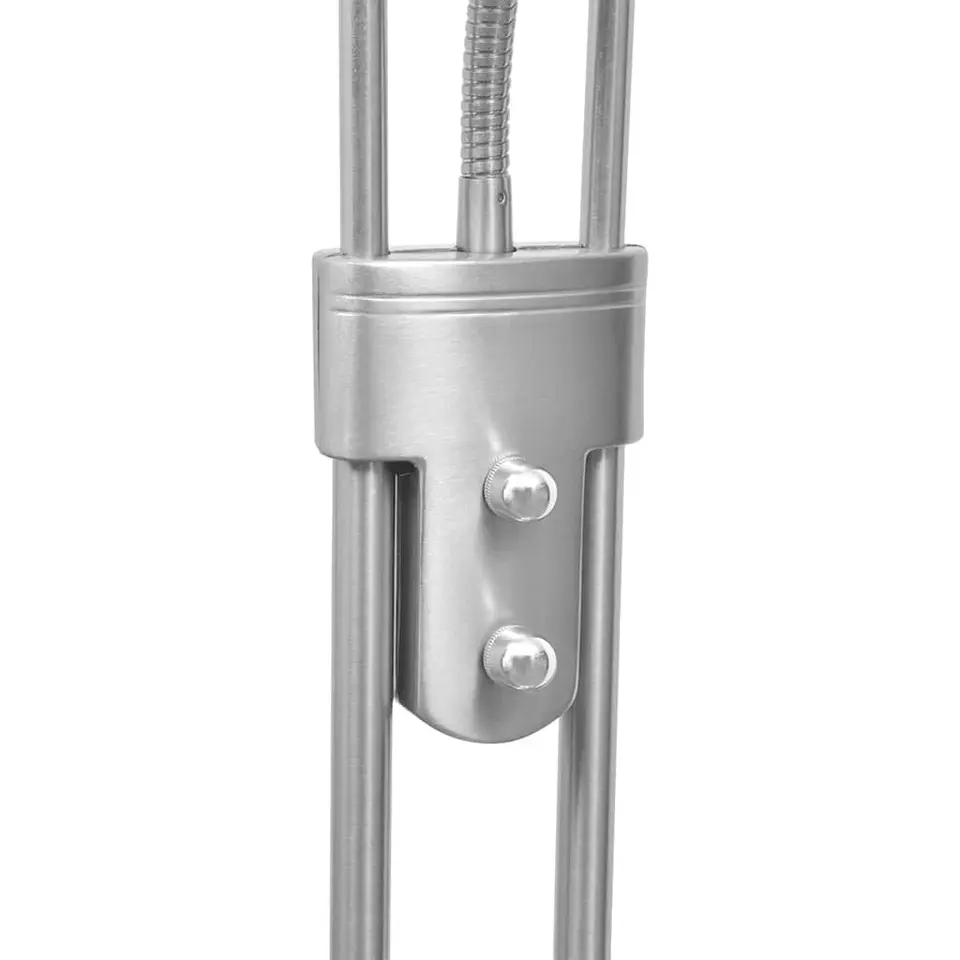 vidaXL - Staande Lamp - Zilver - Staal