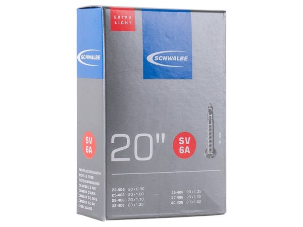 Schwalbe Cykelslange Extra Light 20 x 0.90-1.60, Racerventil (SV6A)