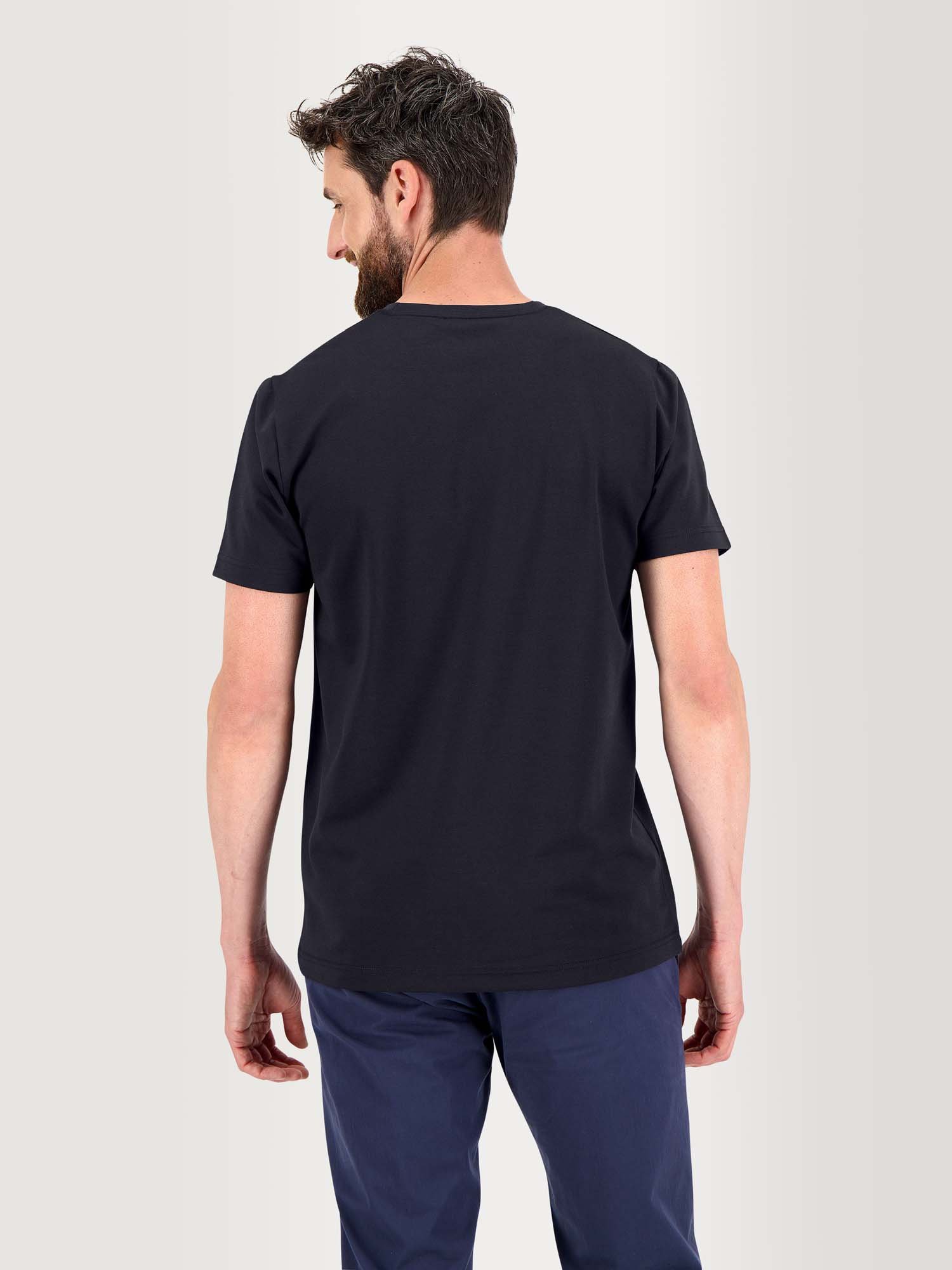Tee Shirt Homme Micro Piqué Stretch Marine