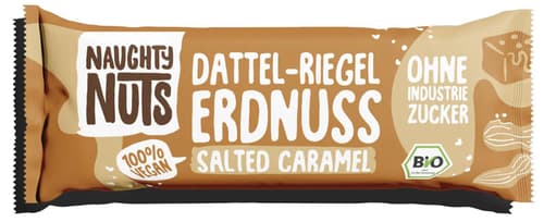 Naughty Nuts Bio Dattel-Riegel Erdnuss Salted Caramel