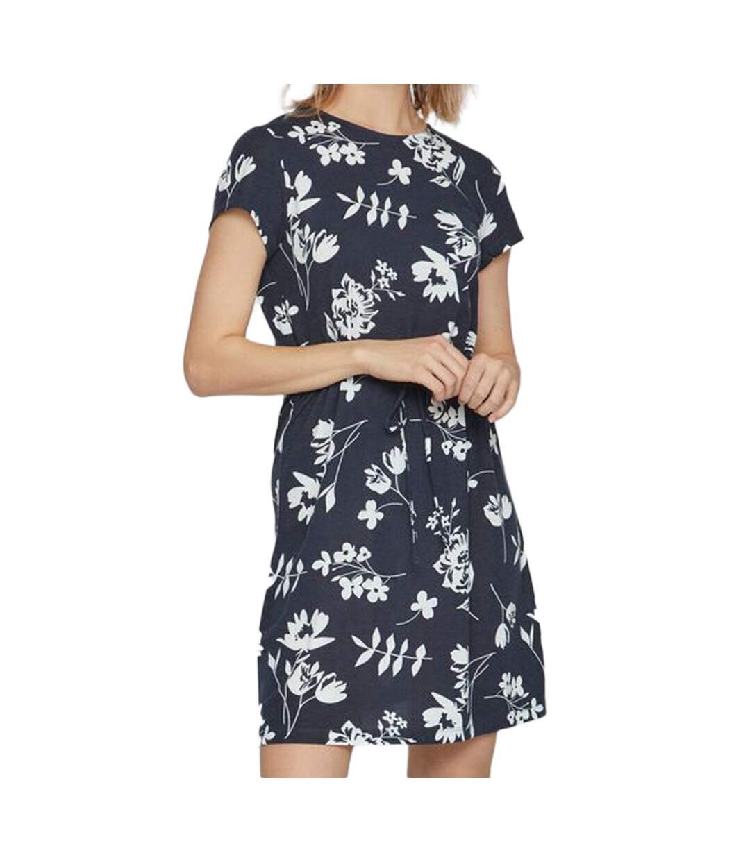Robe Marine à fleurs Femme Vila Mooney String