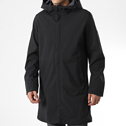 Veste Zippée Capuche Longue Tyson Noir
