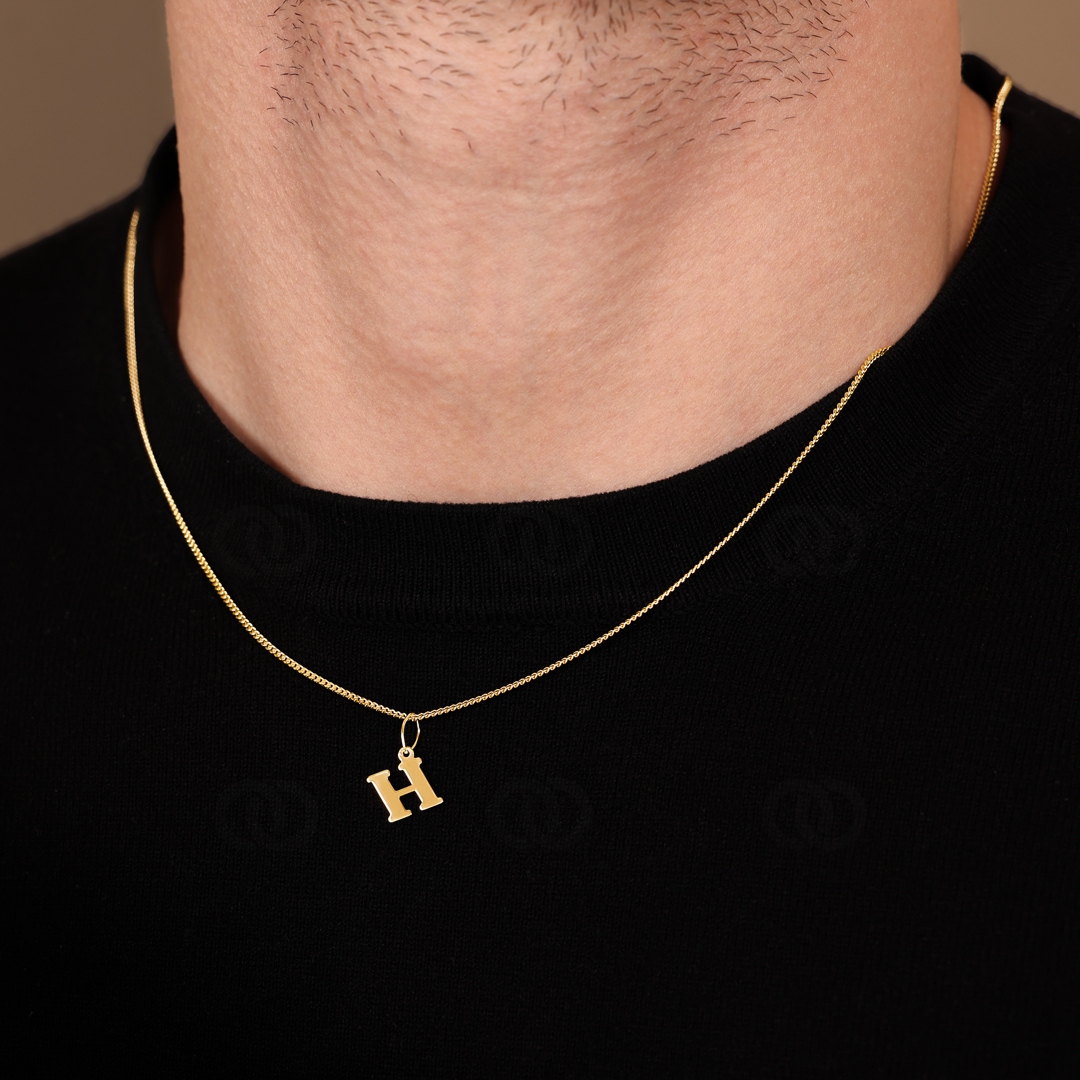 Anhänger 750/18 K Gelbgold Buchstabe H