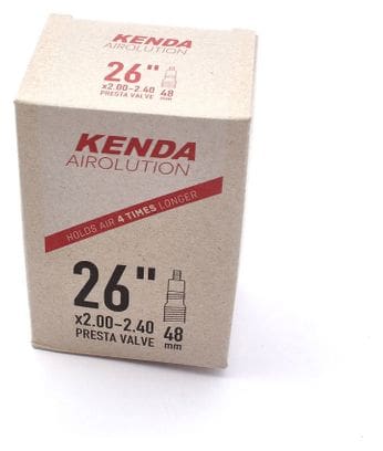 Chambre à air de vélo KENDA Airolution 26 x 2 00 - 2 40 pouces FV