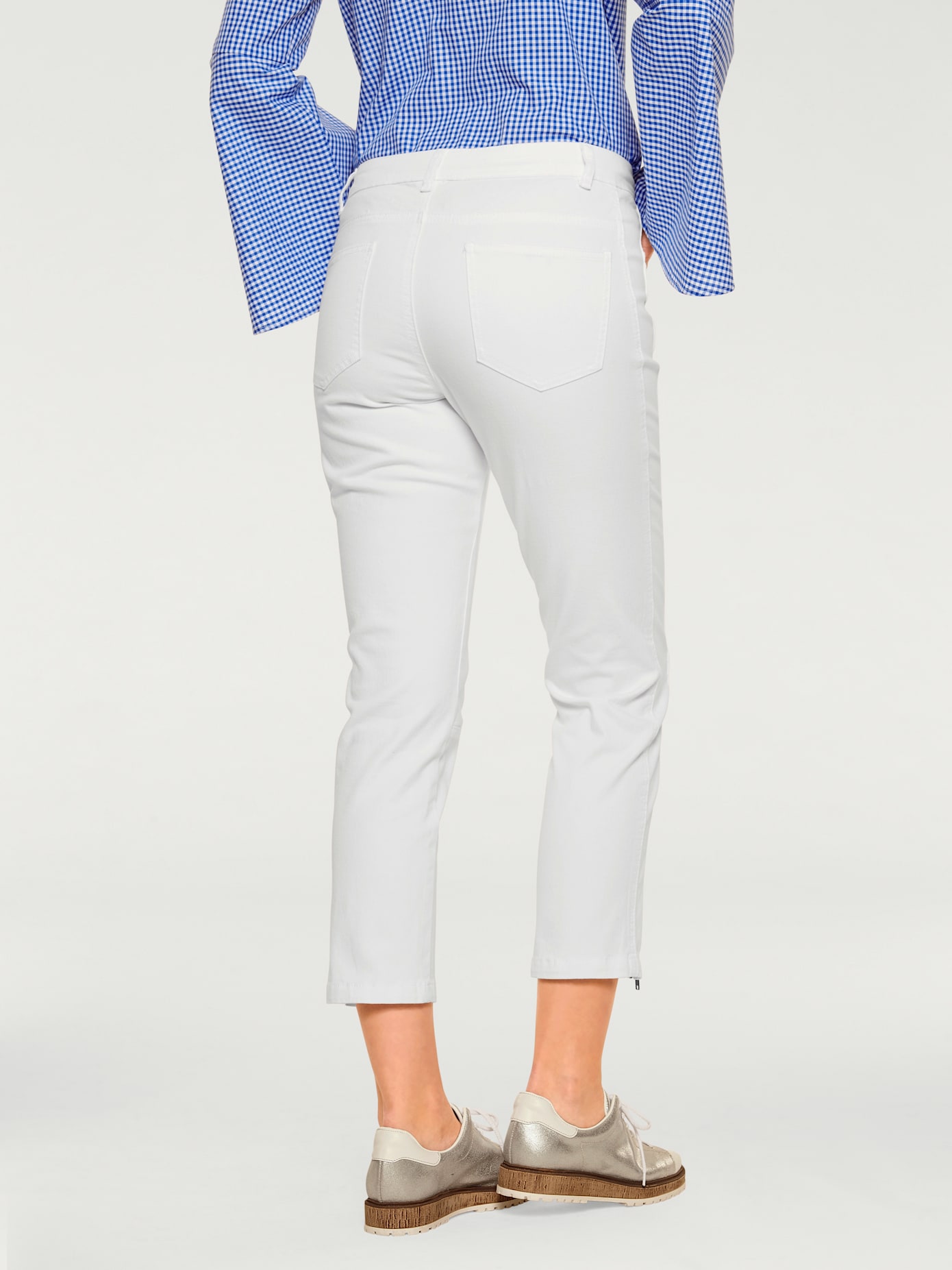 Pantalon effet ventre plat coupe skinny