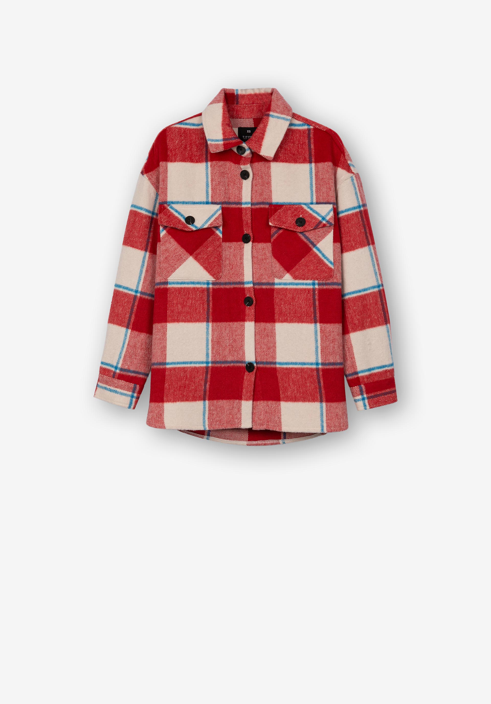 Casaco Shacket Xadrez Toque Suave