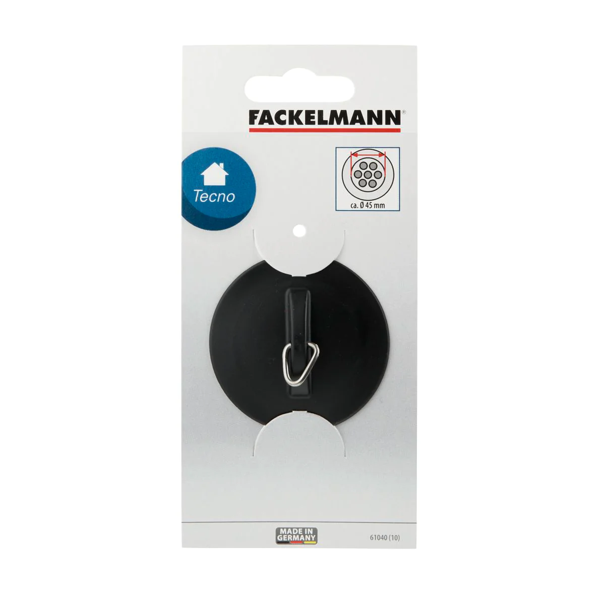 Bouchon de lavabo universel noir Tecno