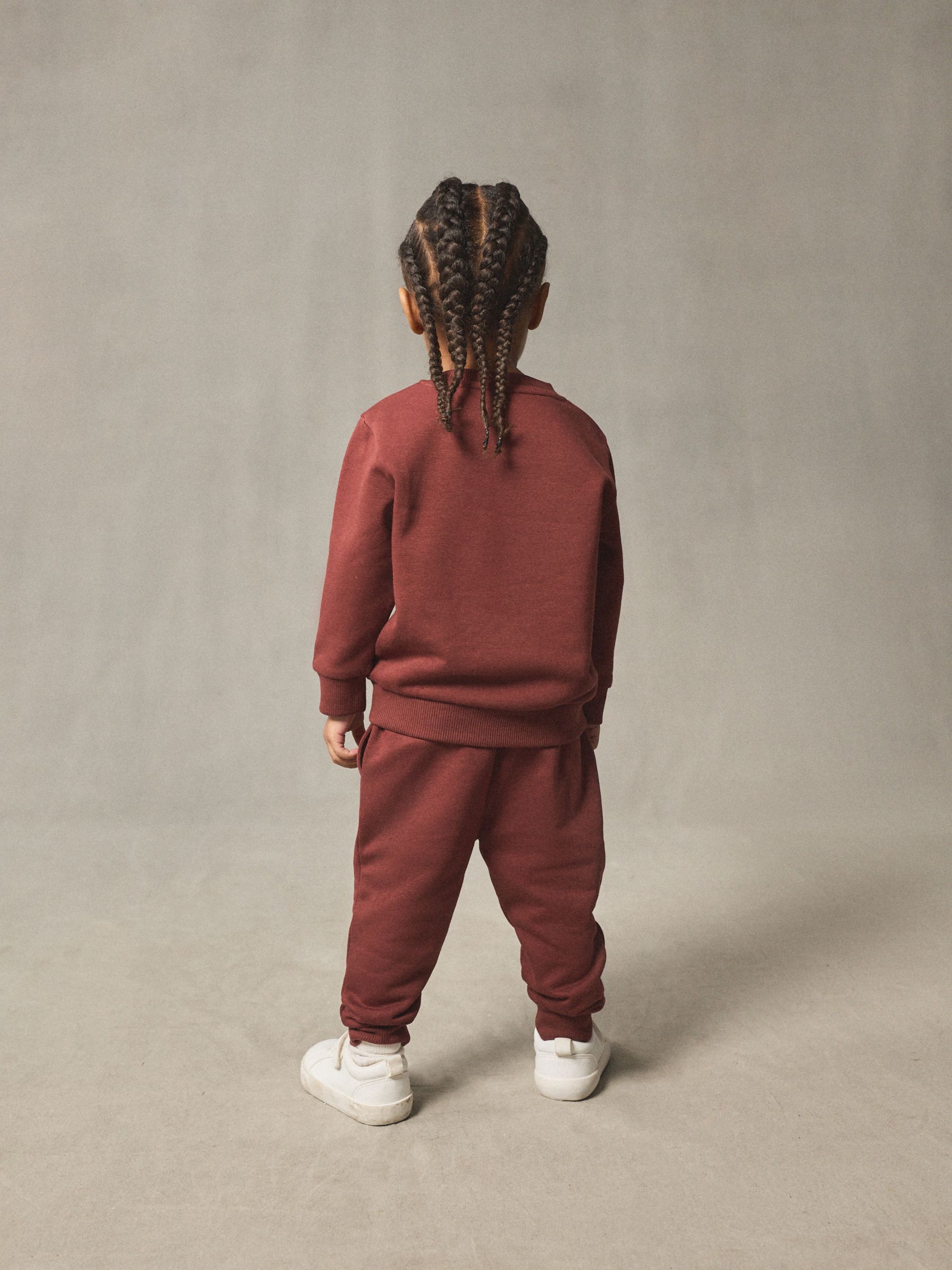 Bordeauxrood - Set met sweatshirt en joggingbroek (3mnd-7jr)