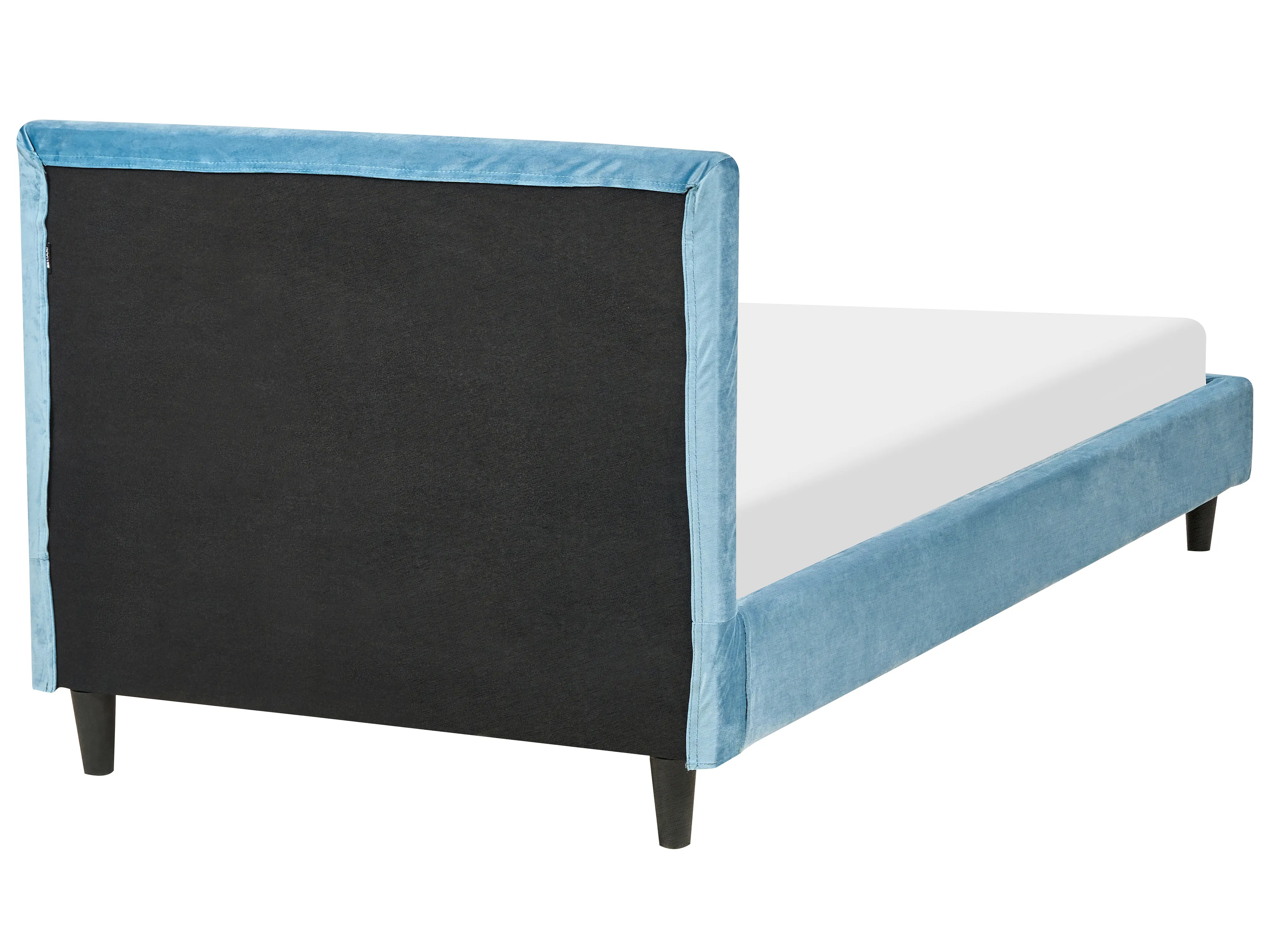 Bedframe hoes Fluweel FITOU 90 x 200 cm Lichtblauw